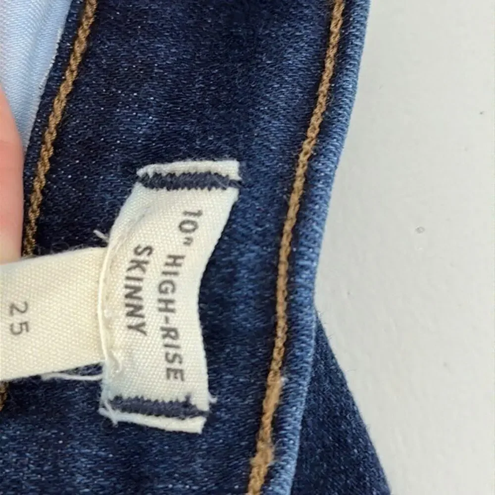 Madewell Jeans Womens 25 Blue 10 Inch High Rise Skinny‎ Stretch Casual Modern